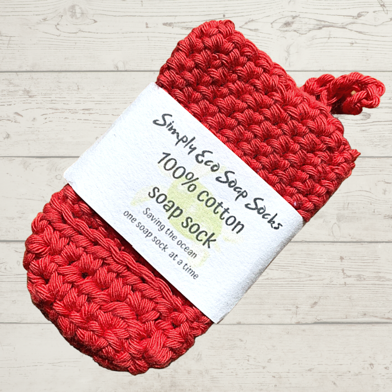 Simply Eco Soap Socks Red Cotton