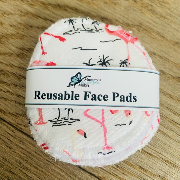 Mummys Marvellous Makes Reusable Face Pads Flamingo