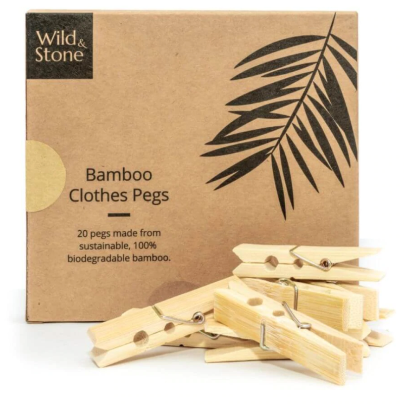 Wild and Stone Bamboo Clothes Pegs